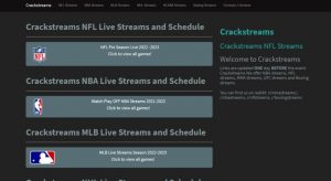 Crackstream - free sports streaming site